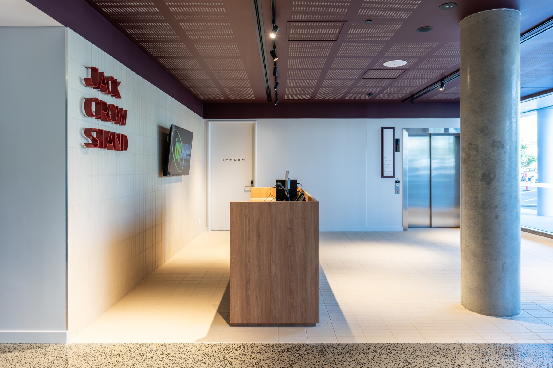 Jack Crow Stand corporate entrance and reception
