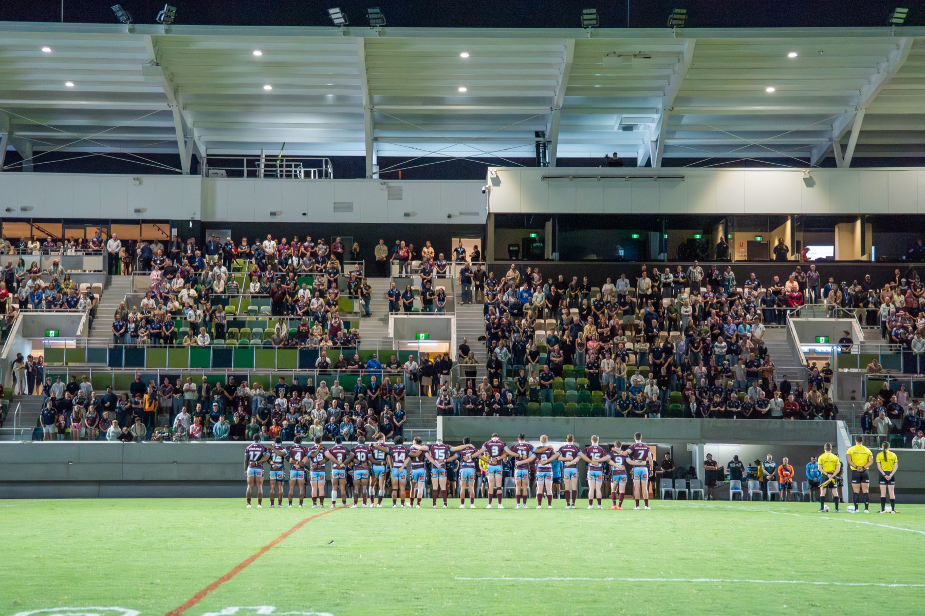 Half Way Club seating in the grandstand above the halfway line